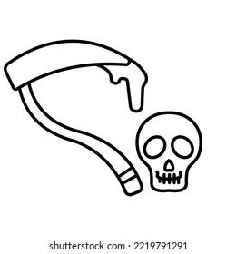 Assassin cleaver Trendy Color Vector Icon which can easily modify or edit

