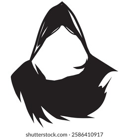 assassin cloak icon vector design



