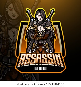 Assassin  esport logo mascot design