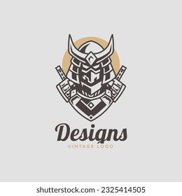 Assassin logo design, character logo template.