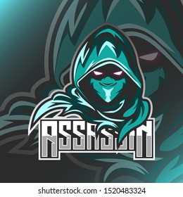 Assassin Logo Mascot Vector Illustration Emblem