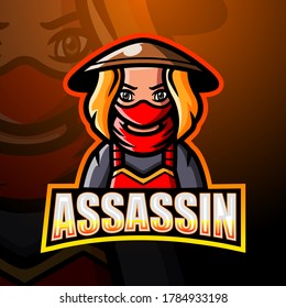 Assassin mascot esport logo design