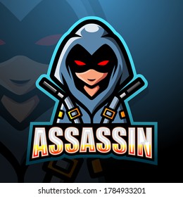 Assassin mascot esport logo design
