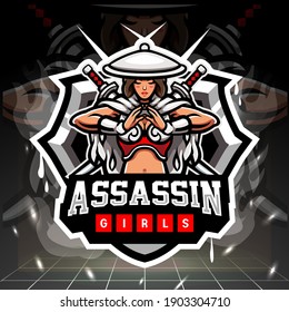 Assassin mascot. esport logo design 