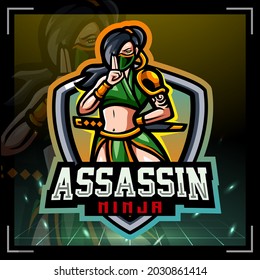 Assassin mascot esport logo design