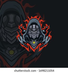 assassin / mecha masked ninja vector illustration.