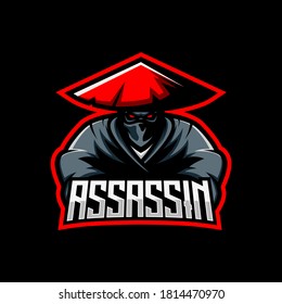 ASSASSIN NINJA LOGO GAMING MASCOT SPORT TEMPLATE