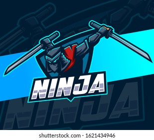 assassin ninja mascot esport logo