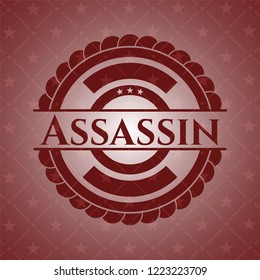 Assassin realistic red emblem