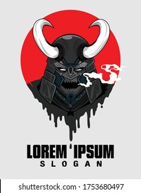 Assassin Samurai Logo Gaming, Download the file and change your team's name in the logo