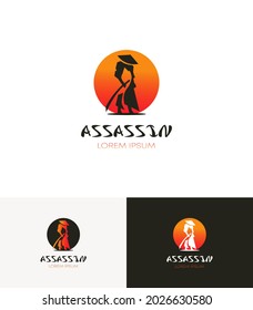 Assassin Samurai Maskottchen e Sportlogo