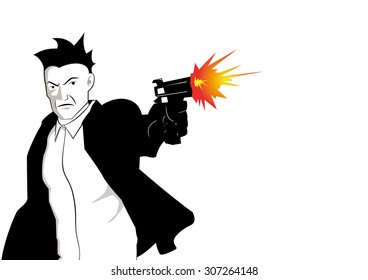 Assassin shooting pistol