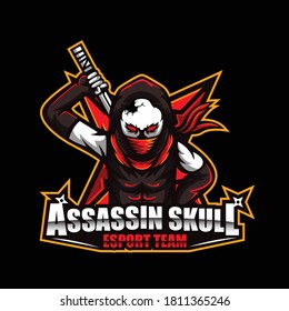 The Assassin Skull Esports Team depicts the skull in assassin and Japanese styles