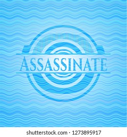 Assassinate sky blue water emblem.