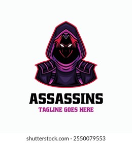 Assassins Mascot Cartoon Logo modelo