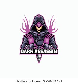 Assassins Mascot Cartoon Logo Template