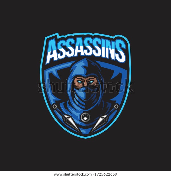 assassins mascot logo for\
esport
