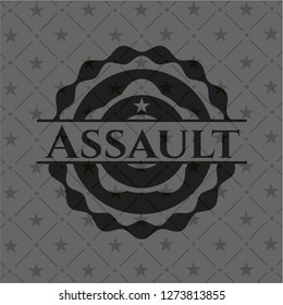 Assault dark icon or emblem