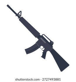 Drahtgitter für Angriffsgewehre. Maschinengewehr. Sturmgewehr. Vektorgrafik