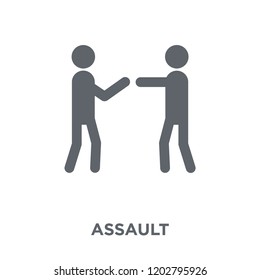 Assault icon. Assault design concept from Army collection. Simple element vector illustration on white background.