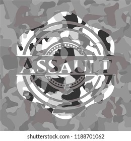 Assault on grey camo pattern