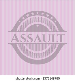 Assault retro pink emblem