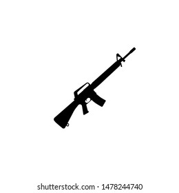 rifle de asalto. ilustración vectorial plana