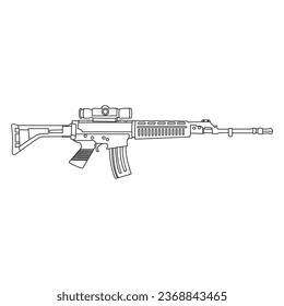 Assault rifle icon vector illustration design