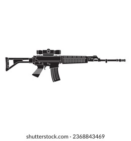 Vektorgrafik-Design des Sturmgewehr
