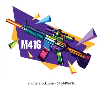 Assault Rifle M416 WPAP Design