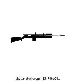 assault rifle with scope logo design