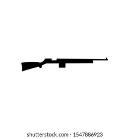 assault rifle with scope logo design