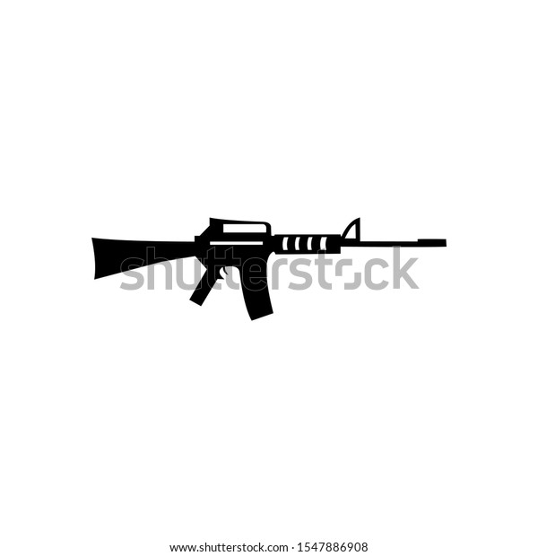 Assault Rifle Scope Logo Design Stock Vector (Royalty Free) 1547886908