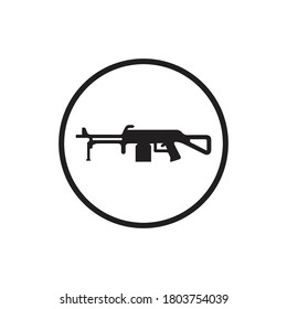 Sturmgewehr, Vektorschwarz-Design