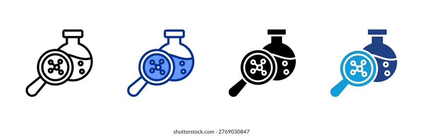 Assay web icon with multiple styles