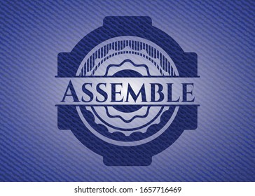Montar emblema con fondo de alta calidad. Ilustración vectorial. Detallado.