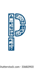 Assemble icon model kit font -P