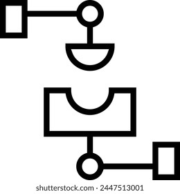 assembler icon. Thin linear style design isolated on white background