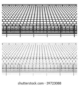 Assembling Structure For Sports Stadiums Vector 02