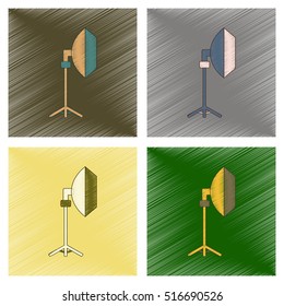 assembly flat shading style icon professional lighting