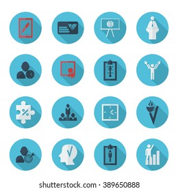 assembly in  flat style icons the theme business