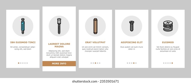 assembly furniture instruction onboarding mobile vector. manual diy, man home instructions, repair tools construction, house assemble screw assembly furniture instruction color line illustrations