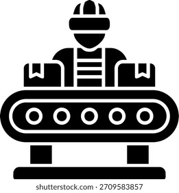 Diseño de icono de estilo de glifo de ensamblaje