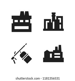 assembly icon. 4 assembly vector icons set. factory and welder icons for web and design about assembly theme