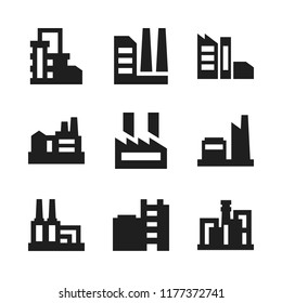 assembly icon. 9 assembly vector icons set. factory icons for web and design about assembly theme
