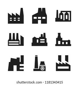assembly icon. 9 assembly vector icons set. factory icons for web and design about assembly theme