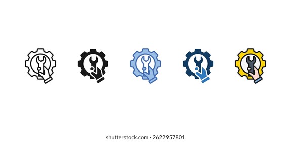 Assembly  icon sets collection multi style
