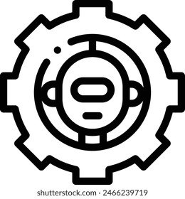 assembly icon. Thin Linear Style Design Isolated On White Background