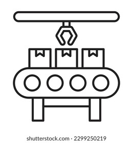 Assembly Line Icon Design For Personl And Commercial Use