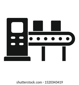 Assembly line icon. Simple illustration of assembly line vector icon for web design isolated on white background